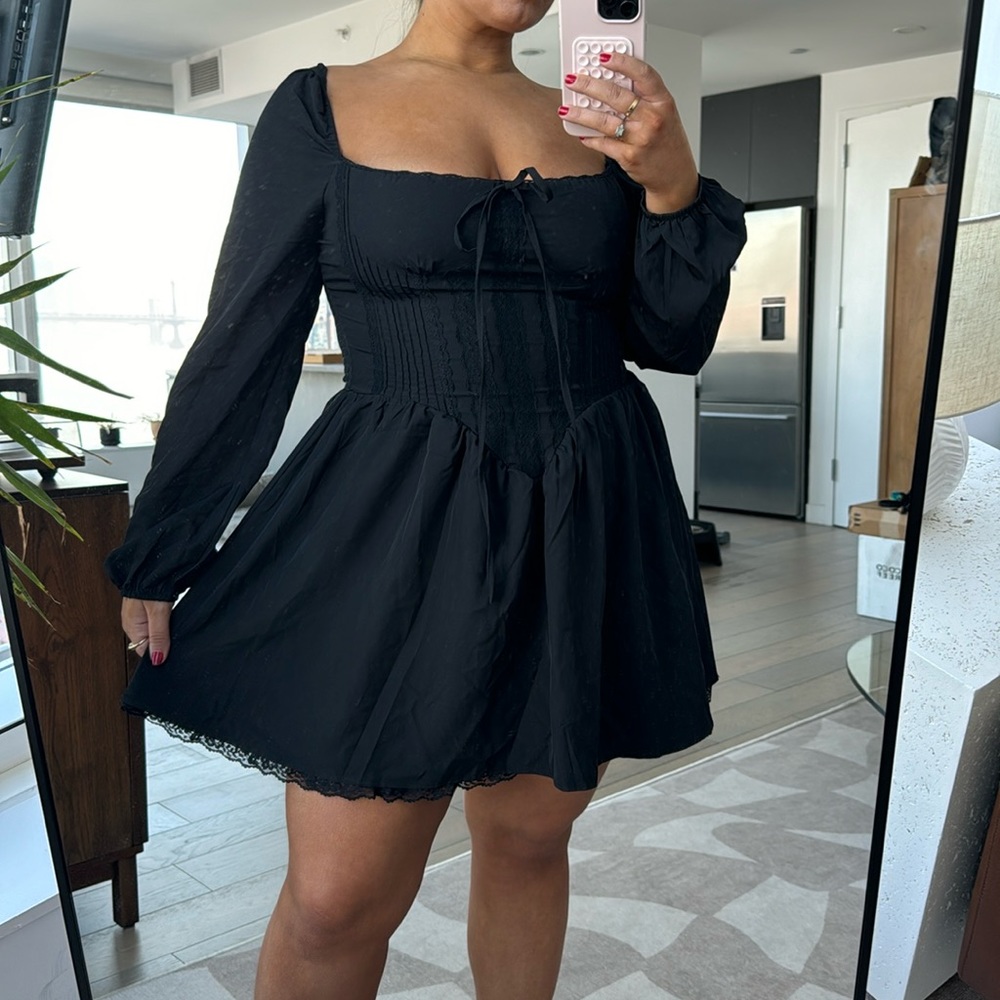 Coquette Style Corset Mini dress with puff skirt
